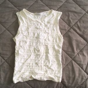 White tight fit shirt